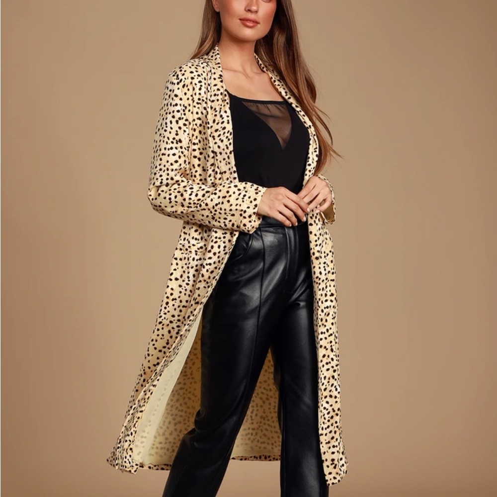 Cupcakes and Cashmere leopard kimono S